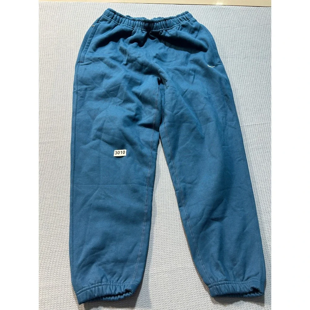 Nike Solo Swoosh Fleece Sweatpants Mens Sz‎ M Teal Blue